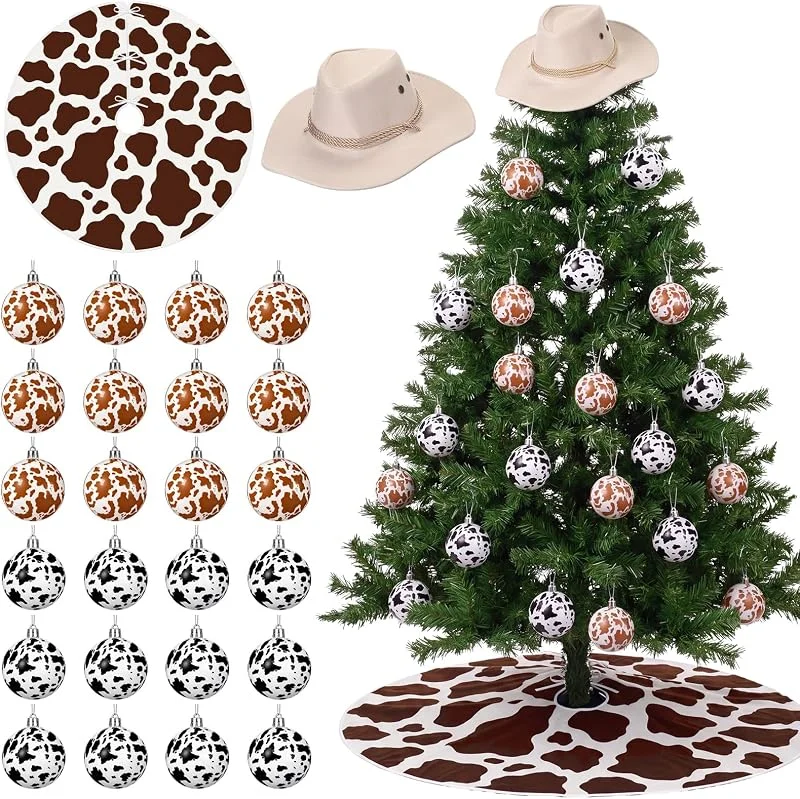 Marke: Sosation Sosation 26-teiliges Weihnachtsbaumschmuck-Set mit Western-Cowboy-Motiv — Weihnachtsdeko