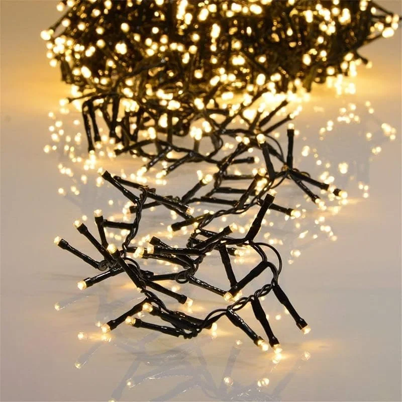 Marke: INtrenDU Lichterkette außen & innen warmweiß 20m, 1000 LED, Timer, Weihnachtsbaum — Weihnachtsbeleuchtung