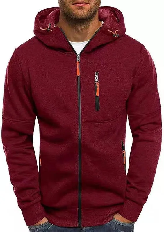 Marke: Qixiu Herren Winter Bluse Slim Casual Solid Soft Coat Langarm Kapuzen Sweatshirt Jacke Sweatjacke Kapuzenpullover Hoodie Decke — Weihnachtsmode