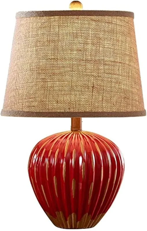 Marke: Generic Tischlampe Schreibtischlampen Tischlampe für Wohnzimmer Rustikale Keramik-Nachttischlampe Einfache romantische warme Tischlampe für Schlafzimmer Wohnzimmer Café Exquisite Tischlampen Dekorationen — Kerzenlicht Abendessen