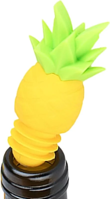 Marke: Générique Générique Airtight Weinstopper, Pineapple Bottle Sealer Cap, 5 x 3 Zoll Drink-Sparer mit Silikongriff, wasserfester ABS-Beverage-Plug, Bar Topper mit tropischem Stil, Flaschenhalter für Party Home — Wein und Festtafel