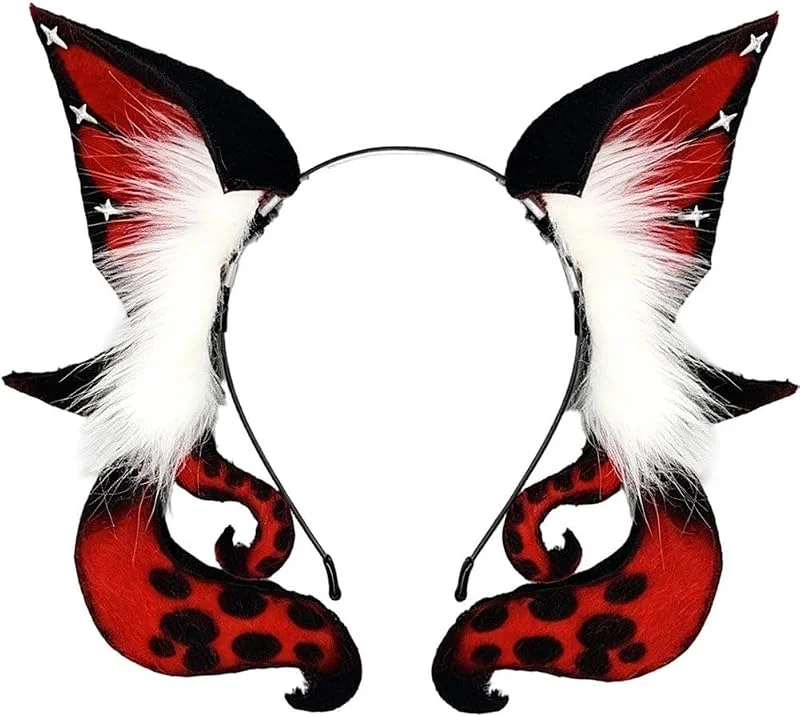 Marke: Dianzan Dianzan Fellfarbenes Tentakel-Stirnband Im Lolita-Stil, Plüsch-seekatzenohren-Kopfschmuck, Halloween-Tier-Cosplay-Kopfschmuck — Weihnachtsmode