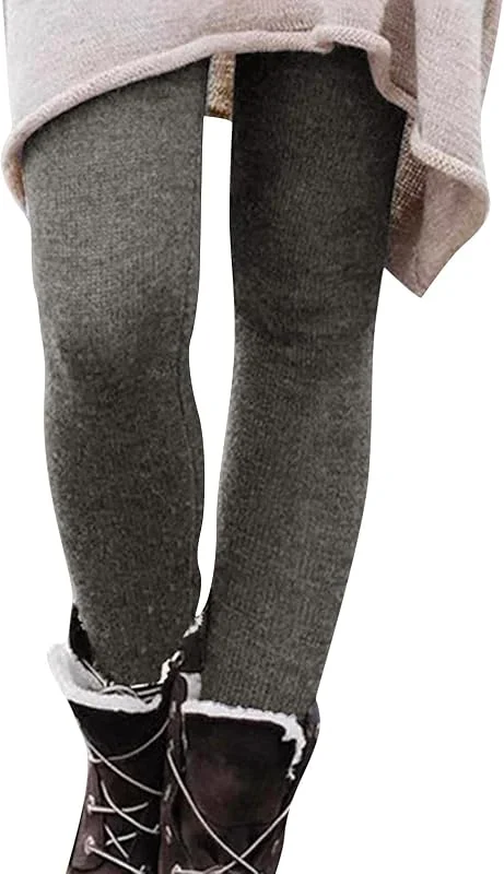 Marke: Generisch Generisch Thermo Leggins Damen Blickdicht High Waist Stretch Strumpfhosen Große Größen Laufhose Skinny Sportleggings Outdoor Freizeithose Warm Winterhose Trainingshose Gefüttert Sporthose — Weihnachtsmode