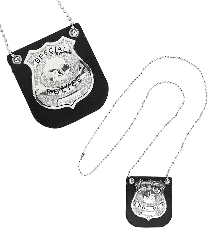 Besuche den W WIDMANN MILANO Party Fashion-Store W WIDMANN MILANO Party Fashion - Polizeimarke mit Kette, Special Police, Accessoire für Polizei Kostüm — Weihnachtsmode