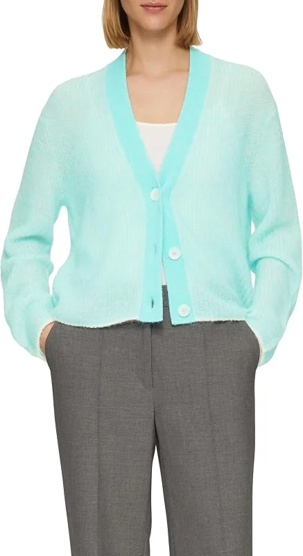 Besuche den s.Oliver-Store s.Oliver Damen Strickjacke – Alpakamix, V-Ausschnitt, Relaxed Fit — Weihnachtsmode