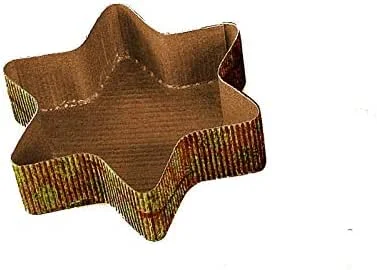 Marke: Pro DP 300 Einwegbackformen Papierbackformen Weihnachten Stern Sternbackformen Backform Weihnachtsstern braun 13, 5x3cm — Weihnachtskueche