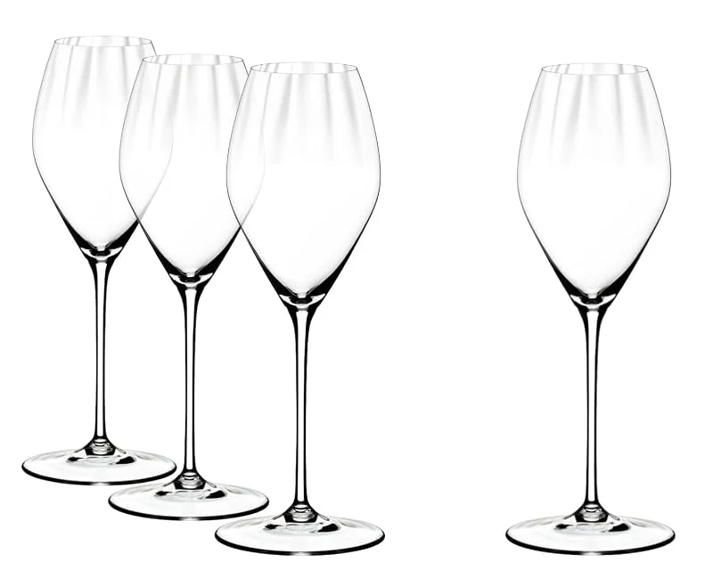 RIEDELFormat:Haushaltswaren Riedel Performance Champagnerglas, 4er Set, klares Kristallglas, Premium maschinell gefertigt — Wein und Festtafel