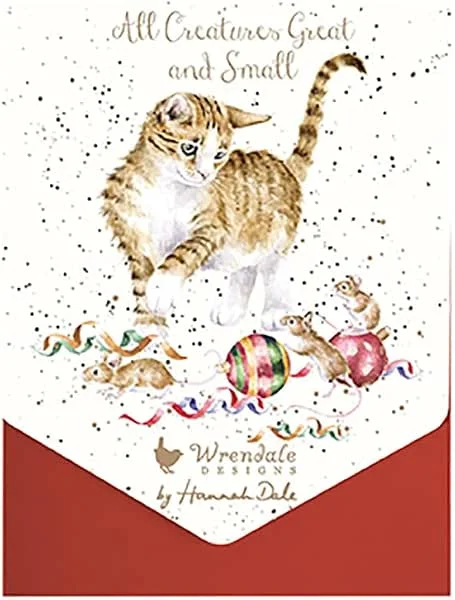 Marke: Wrendale Designs Wrendale Designs Hannah Dale Weihnachtskarten-Set, Kreaturen, groß und klein, 8 Stück — Geschenkverpackung