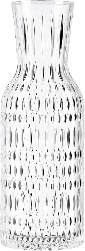 Besuche den Nachtmann-Store Nachtmann Ethno Karaffe, 1 Liter, Glaskaraffe, Elegante Wasserkaraffe oder Saftkaraffe aus Kristallglas mit Schliffdekor, Spülmaschinenfest, 105396 — Wein und Festtafel