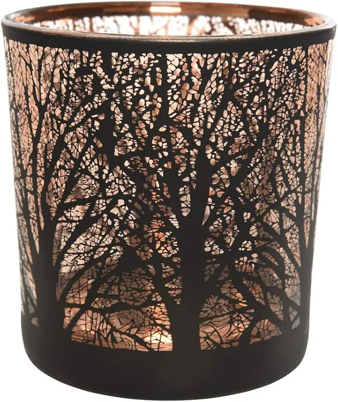 Marke: It's all about Christmas Christmas-Decorations Teelichthalter Glas Baum Motiv Schwarz — Advent und Tisch