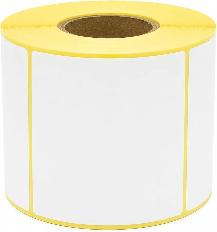 Besuche den MD Labels-Store MD Labels Thermoetiketten 100 x 100 mm, 500 Stück auf Rolle, weiß, selbstklebend und permanent haftend, für Thermodirektdruck ohne Farbband — Geschenkverpackung