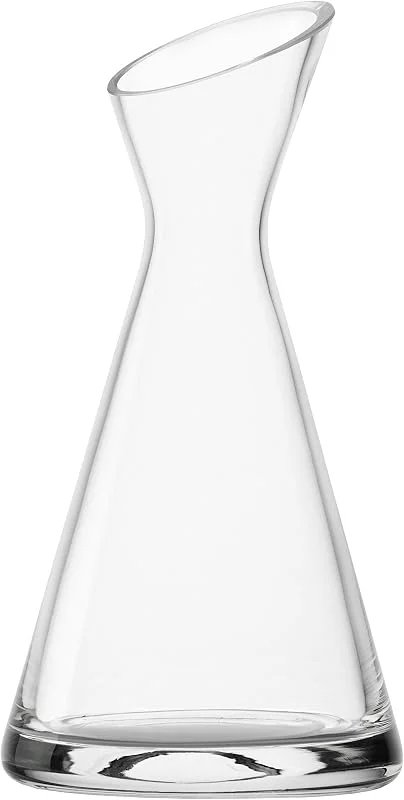 Besuche den Stölzle Lausitz-Store Stölzle Lausitz Schräghalskaraffe aus der One For All Kollektion, Fassungsvermögen: 0, 35 Liter, mundgeblasen, spülmaschinentauglich, Maße: Höhe: 21 cm, Außendurchmesser: 9, 8 cm, 4120063 — Wein und Festtafel