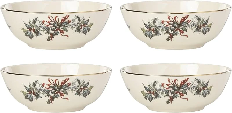 Marke: Lenox Lenox 897094 Winter Greetings Essgeschirr Gedeck Schalen 4er Set Weihnachten — Advent und Tisch