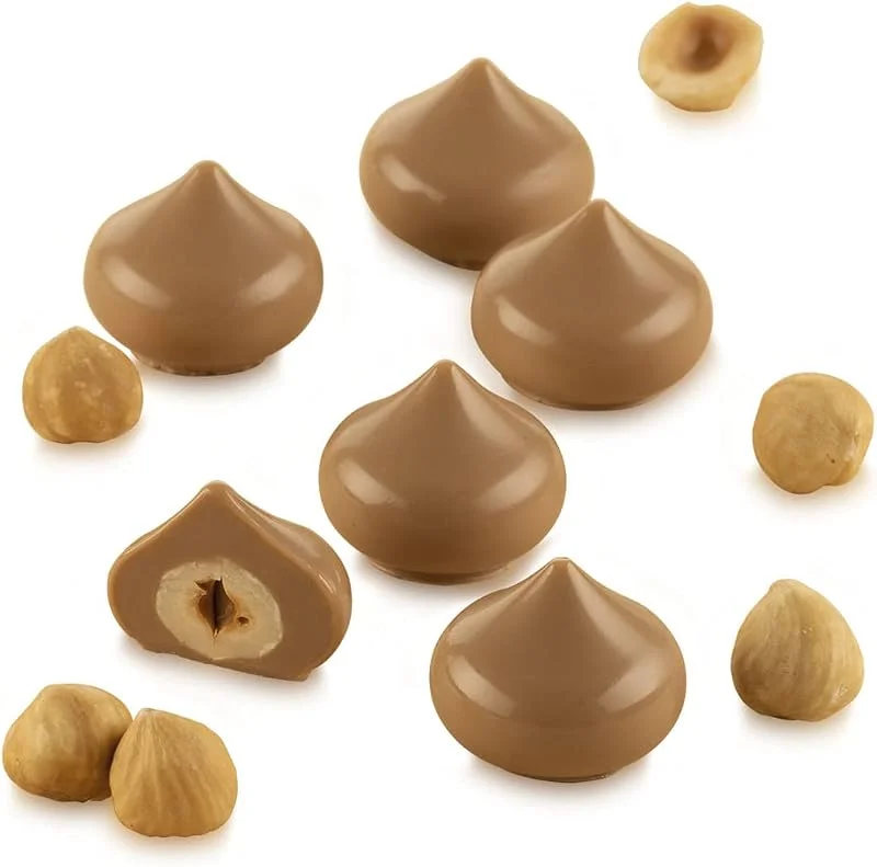 Besuche den silikomart-Store silikomart, Silikonform für KISS Pralinen, antihaftbeschichtet, 15 Pralinen, Form für Süßigkeiten, Easy Choc, Ø 28, 3 mm, h 23, 7 mm, Volumen 127, 5 ml, Made in Italy — Weihnachtskueche