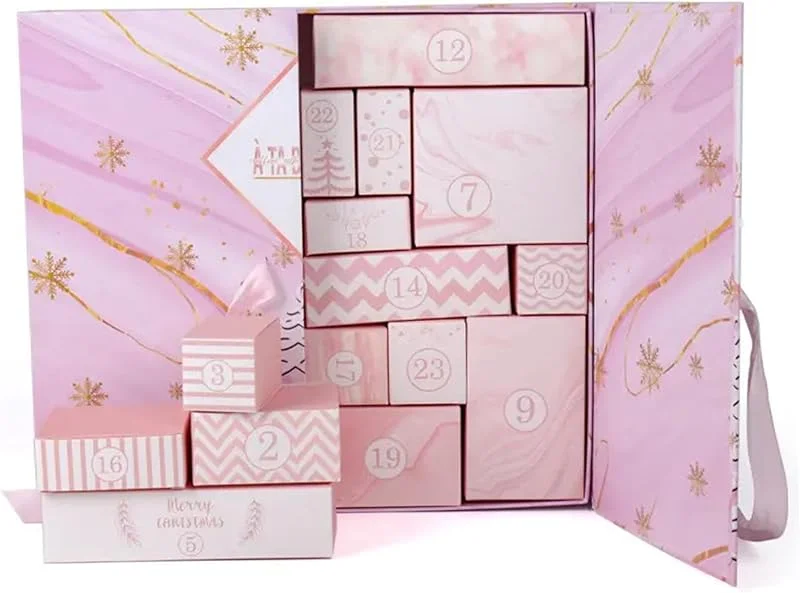 Marke: DAGLLGEW Weihnachts-Adventskalender 2025, 24 Tage, exquisite, leere Adventskalender zum Befüllen, Überraschung, DIY, befüllbar, für Süßigkeiten, Spielzeug, Kosmetik, Schmuck, Kunsthandwerk, Dekorationen, Kale — Advent und Tisch