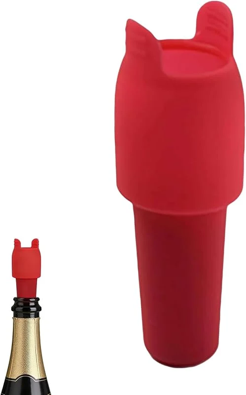 Marke: zwxqe Weinstopper, wiederverwendbar, wasserdicht und hitzebeständig, Weinverschluss, für Champagner, Küche, Weihnachtsgeschenke, Männer und Frauen, Bier — Wein und Festtafel