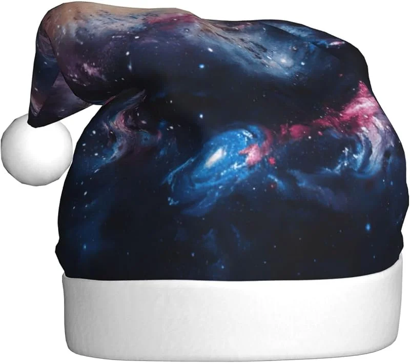 Marke: Tamiger Weihnachtsmützen mit Galaxie-Aufdruck, saisonal, festlich — Weihnachtsmode
