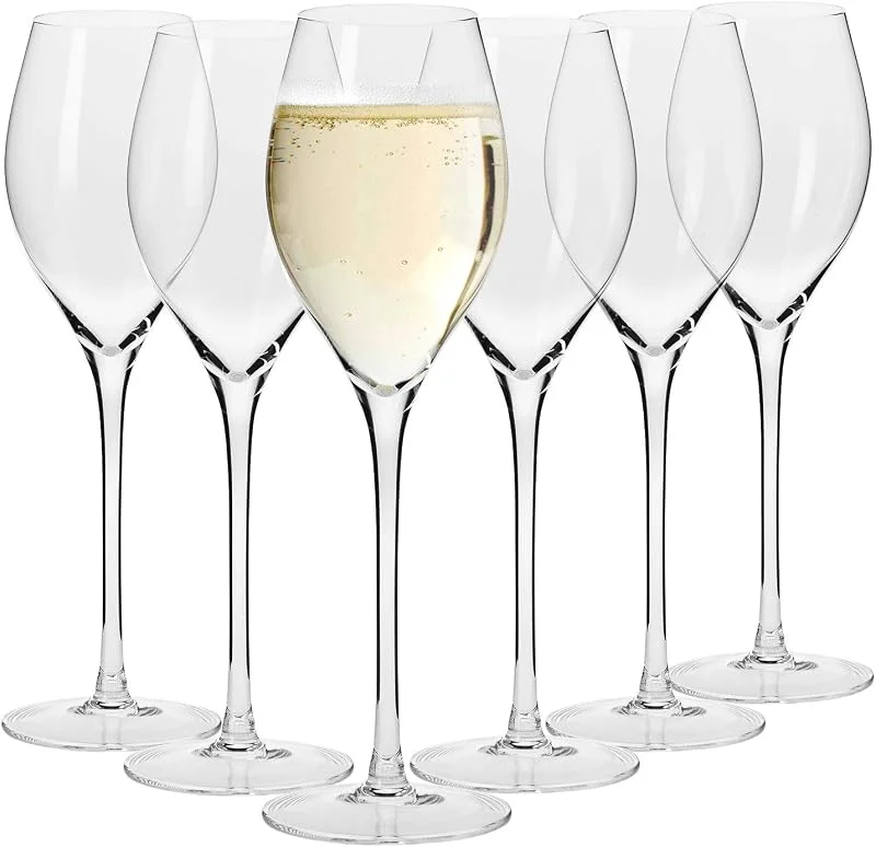 Besuche den Krosno-Store KROSNO Prosecco-Gläser 6er Set, 300 ml, Harmony Kollektion — Wein und Festtafel