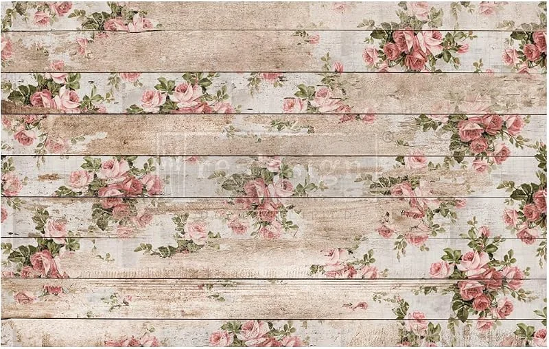 Marke: PRIMA MARKETING INC Re-Design 647711 Tissue Paper Seidenpapier REDESGN SHBBY FLRL, Papier, Shabby Floral — Geschenkverpackung