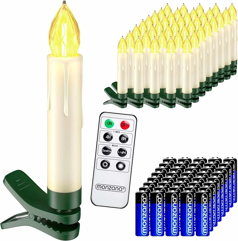 Besuche den Monzana-Store Monzana LED Weihnachtsbaumkerzen 40er Set kabellos mit Batterien — Weihnachtsbeleuchtung