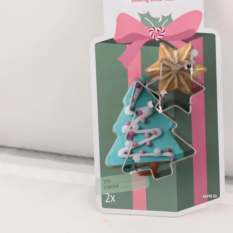 Besuche den Zenker-Store Zenker Set 2 Ausstechformen Weihnachtsbaum und Stern aus Edelstahl, Ausstechformen für Kekse und Plätzchen für kreatives Gebäck, Küchenutensilien zu Weihnachten, spülmaschinenfest — Küche & Haushalt