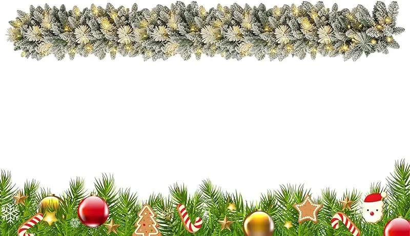 Marke: Genérico Künstliche, realistische Tannengirlande, 1, 98 m — Weihnachtsdeko