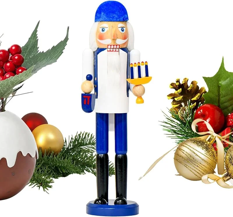Marke: Generisch Weihnachts-Nussknacker Figuren Hölzerne Tischskulptur Feiertagsdeko — Weihnachtsdeko
