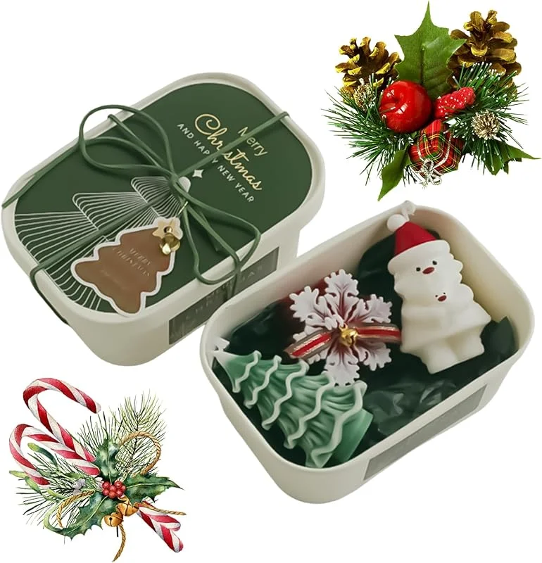 Marke: Générique Weihnachtliche Duftkerzen Aromatherapie Dekorations Set — Kerzenlicht Abendessen