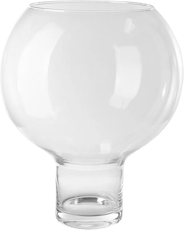 Besuche den Fink-Store Fink großes Glas-Windlicht Ø 30 cm gläserner Kugel-Kerzenhalter für Stumpenkerzen — Kerzenlicht Abendessen