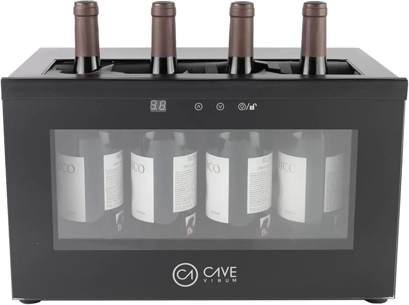 Marke: Cave Vinum Cavevinum CV-7D Bardisplay für Rotweine, Edelstahl, Schwarz 556x330x261 mm — Wein und Festtafel