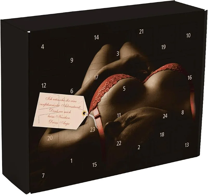 Besuche den Herz & Heim-Store Herz & Heim® verführerischer Adventskalender zum Befüllen für Männer - personalisiert mit Ihrem Wunschtext — Advent und Tisch