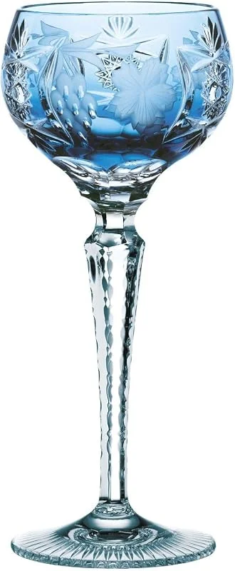 Besuche den Nachtmann-Store Nachtmann Weinglas mit Schliffdekoration, 230 ml, hellblau, Traube, 35948, Römerglas aus Bleikristall, spülmaschinenfest, Made in Germany, Blau — Wein und Festtafel