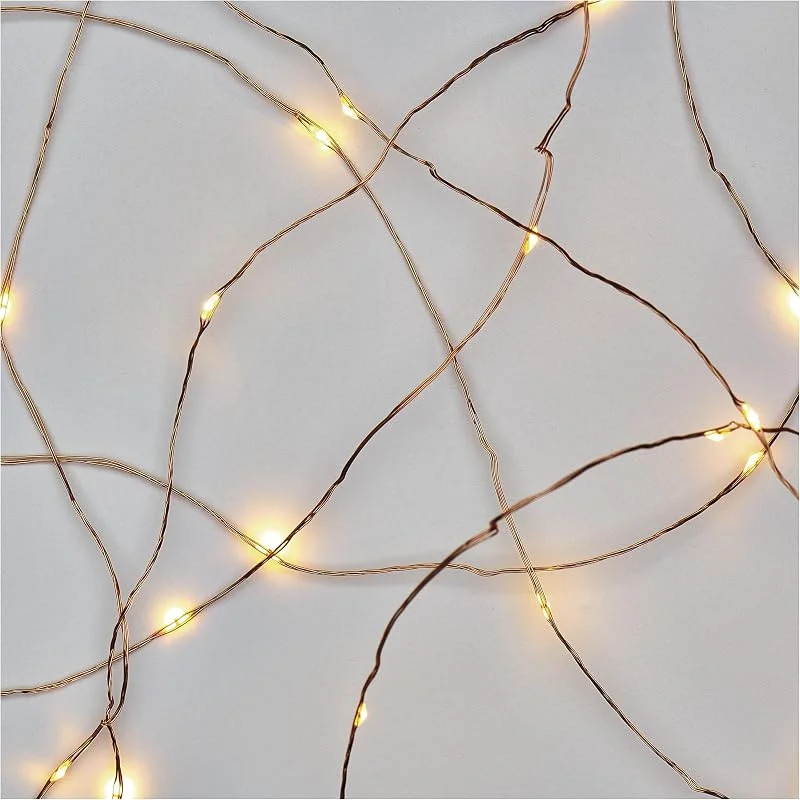 Besuche den EMOS-Store EMOS Nano-Lichterkette warmweiß für Innen und Außen (IP44), 4m lange LED-Weihnachtslichterkette NANO für Partys, Weihnachten, 6 Stunden Timer Funktion, Netzteil und Transformator, Kupfer-Kabel — Weihnachtsbeleuchtung