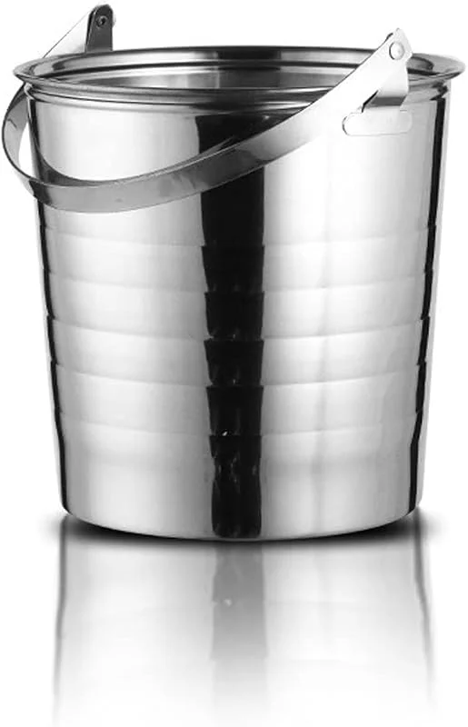 Marke: NexaGeniX sektkübel Eiskübel, isolierte Eiskübel aus Edelstahl mit tragbarem und bequemem Griff, ideal for Cocktailbar, Partys, Kühlen von Wein, Champagner eiskübel(3XL) — Küche & Haushalt