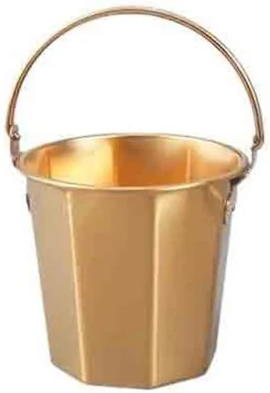 Marke: Lijiaxiuyc-101 eiskübel aus Edelstahl 304, Bar-Champagner-Eimer, kommerzielle Eispellets, Kleiner Eimer for EIS, Bierkübel sektkübel(Gold) — Küche & Haushalt
