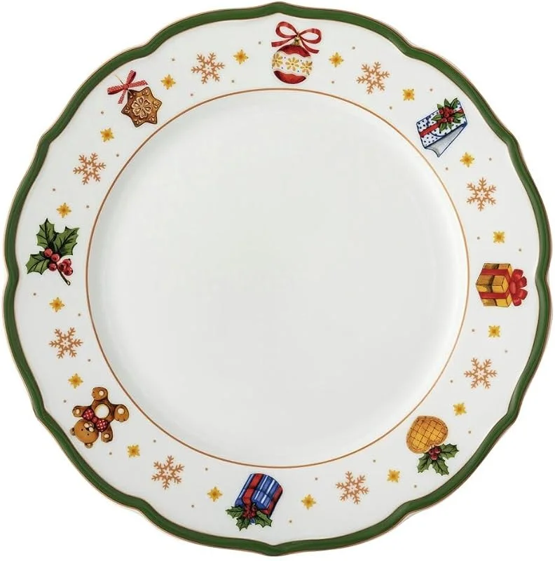 Besuche den Hutschenreuther-Store Hutschenreuther Teller flach 27 cm Happy Wintertime 27, 00 CM (Packung mit 6) — Advent und Tisch