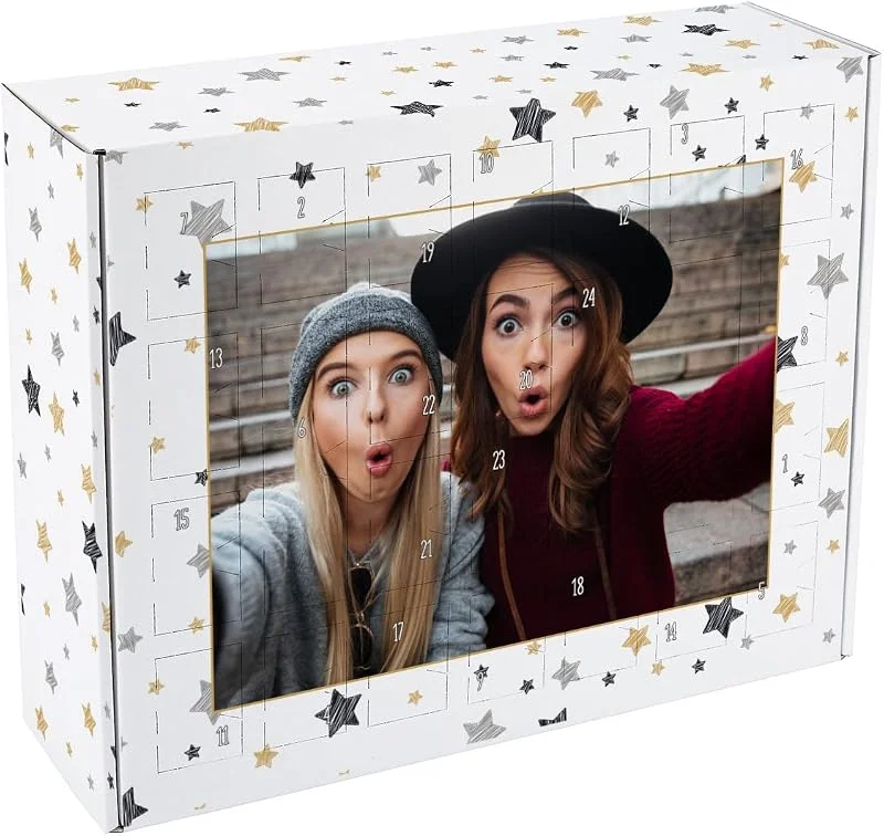 Besuche den Herz & Heim-Store Herz & Heim® Adventskalender zum selbst befüllen, bedruckt mit Ihrem Wunschfoto — Advent und Tisch
