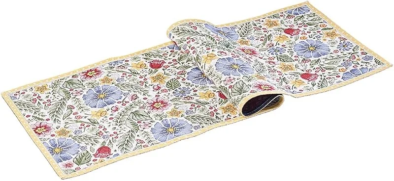 Villeroy & Boch – Spring Awakening Tischläufer L Bunt, Maschinenwaschbar, Gobelin Läufer Frühling Blumen groß, Unterleger Tisch Ostern, Baumwolle, Polyester — Küche & Haushalt