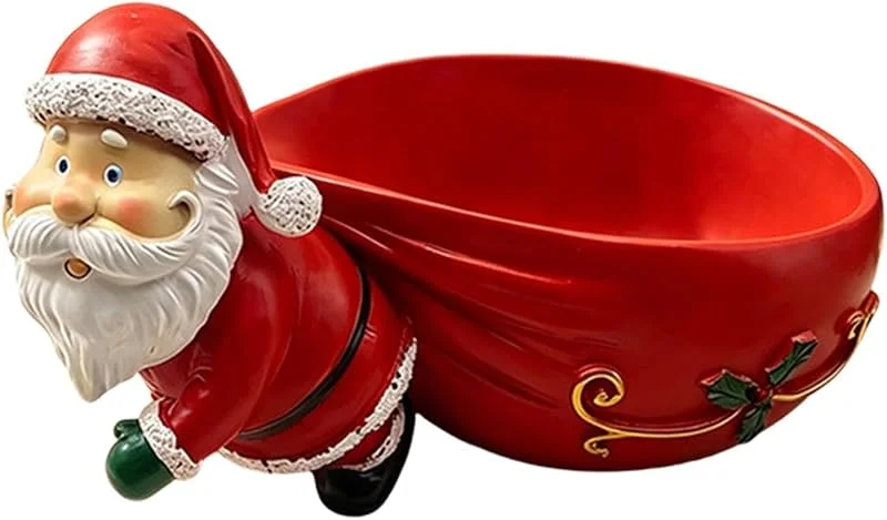 Marke: Generisch Weihnachts-Süßigkeitenschale, Kunstharz, Weihnachtsmann mit — Weihnachtsmode