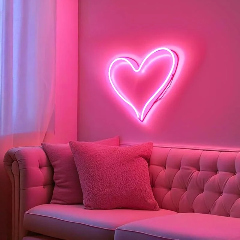 Marke: KASANOVA KASANOVA 1 LED NEON WANDLEUCHTE HERZ, HIPS PVC-Kunststoff Elektronische Komponenten — Kerzenlicht Abendessen