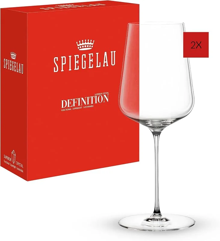 Besuche den Spiegelau-Store Spiegelau 2-teiliges Universal Weingläser Set, 550 ml, Definition, 1350161, Gläser aus Kristallglas für Rotwein und Weißwein, spülmaschinenfest — Wein und Festtafel