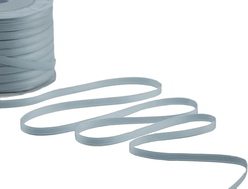 Besuche den Furlanis-Store Furlanis Doppelsatinband, Italienische Gewebe-Mittelblau, 6 mm x 100 m, Babyblau — Geschenkverpackung