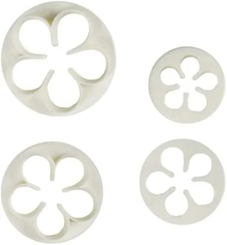 Besuche den Cake Company-Store COXIMUS Ausstecher-Set"Blütenblatt" aus Kunststoff, 4 Größen, für Fondant, mit Auswurf, Ausstech-Form für Torten-Deko & Verzierung, Ausstech-Formen für Blumen-Kekse, Plätzchen-Teig & Kuchen-Deko — Weihnachtskueche