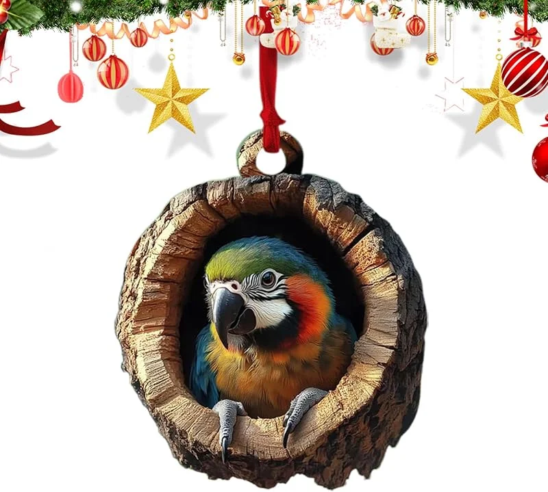 Marke: Generisch Weihnachtliche Tier Ornamente, 2D Acryl Deko Anhänger für Weihnachten, Aufhängbarer Schmuck für Mantel Garten Fenster Veranstaltungen Gartenparty Tür — Weihnachtsdeko