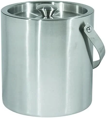Marke: TAMLED Thermo - Eiswürfelbehälter CNS 2, 5 Liter Eiskübel für Partys und Cocktailbar isoliert — Wein und Festtafel