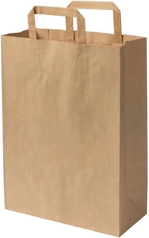 Marke: GREENBOX GREENBOX Papier Tragetaschen groß I Papiertüten Geschenktüten Papiertragetaschen biologisch abbaubar, kompostierbar I 25 x braune Papier Tüten 26 x 12 x 35 cm — Geschenkverpackung