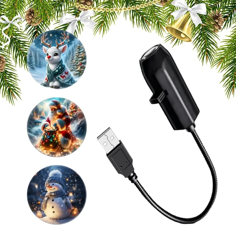 Marke: Generisch Weihnachtsprojektor 3 Projektionsmuster LED USB Feiertagszubehör — Weihnachtsbeleuchtung