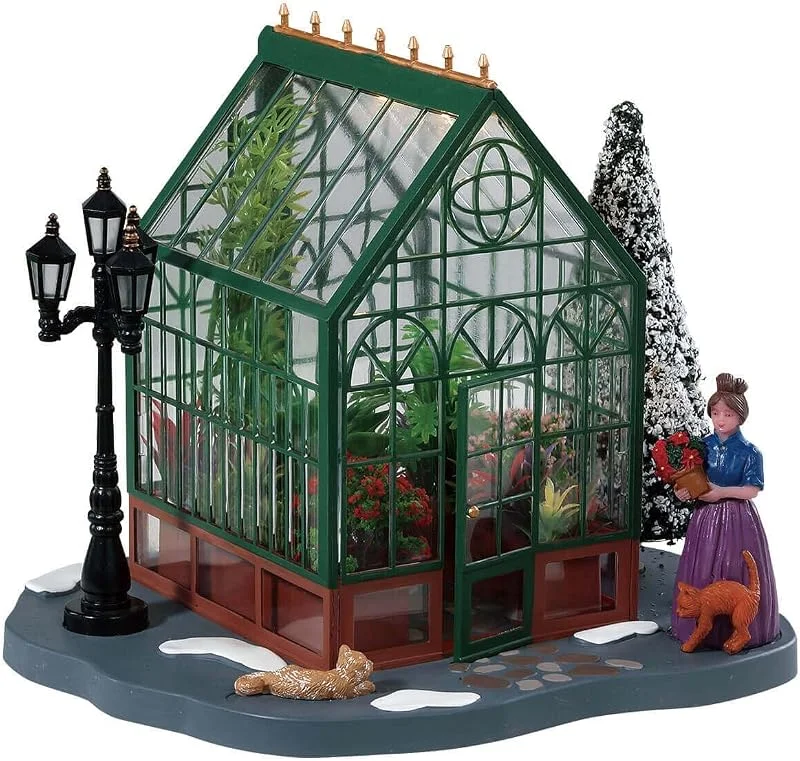 Marke: Lemax Lemax 84347 - Victorian Greenhouse - Beleuchtetes Gewächshaus - NEU 2018 - Caddington Village - Table Pieces, Tischstücke - Zubehör für Weihnachtswelt, Weihnachtsdorf, Tischdeko — Weihnachtsdeko