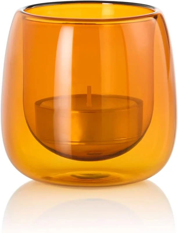 Besuche den AdHoc-Store AdHoc Windlicht YUNA, Kerzen- und Teelichthalter Glas, Gläser für Kerzen — Kerzenlicht Abendessen