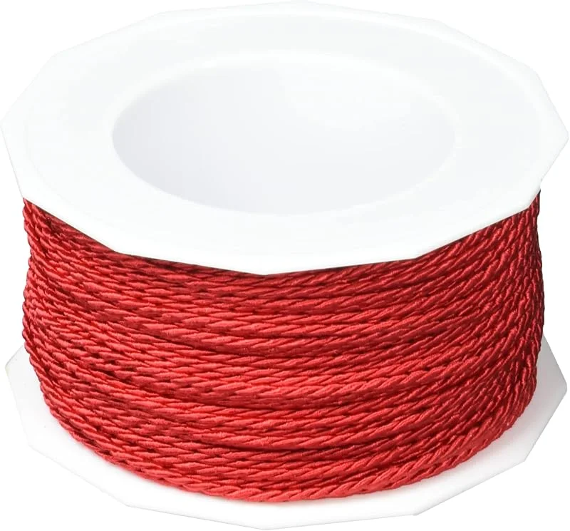 Besuche den PRÄSENT-Store PRÄSENT C.E. Pattberg Mosel Kordel rot, 50 m geflochtene Schnur für Geschenke, Päckchen, 2 mm Breite, Zubehör zum Dekorieren und Basteln, reißfestes Dekoband — Geschenkverpackung